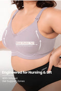 Sculpt & Lift Powermesh Nursing Bra - Lavender