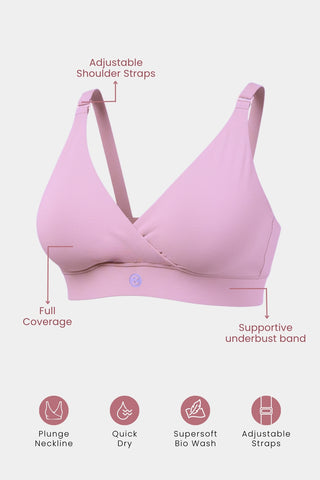 247 Extra Support Cotton Feeding Bra with Adjuster - Onion
