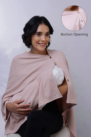 Amara Nursing Cover - Blush Pink - House Of Zelena™