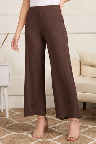 Dark Chocolate High Waist Maternity Palazzo