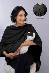 Maternity Elena Nursing Cover - Black
