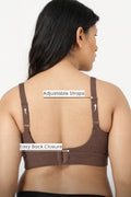 Natural Shape Wide Rib Bra - Mocha