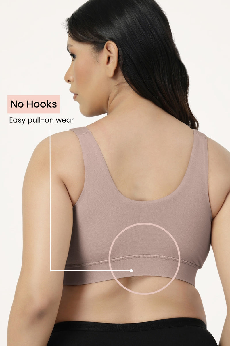 247 (Upgraded) Modal Padded Maternity Feeding Bra - Light Skin