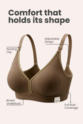 Lira Ribbed Cotton Nursing Padded Bra - Mocha