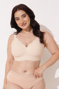 Sculpt & Lift Scallop Nursing Bra - Champagne