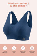 Sera Fine-Rib Bra - Airforce