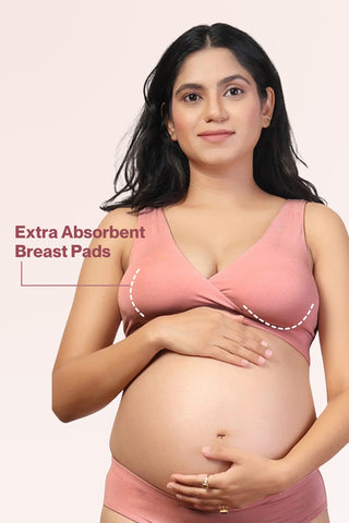 Back view shows wide supportive straps and hook-and-eye closure for fit.