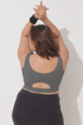 Sculpt & Lift Cotton Sports Bra - Grey