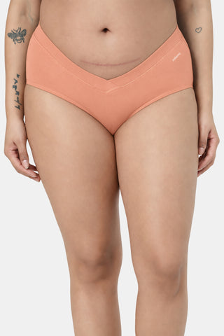 Modal C-Section Panty - Coral