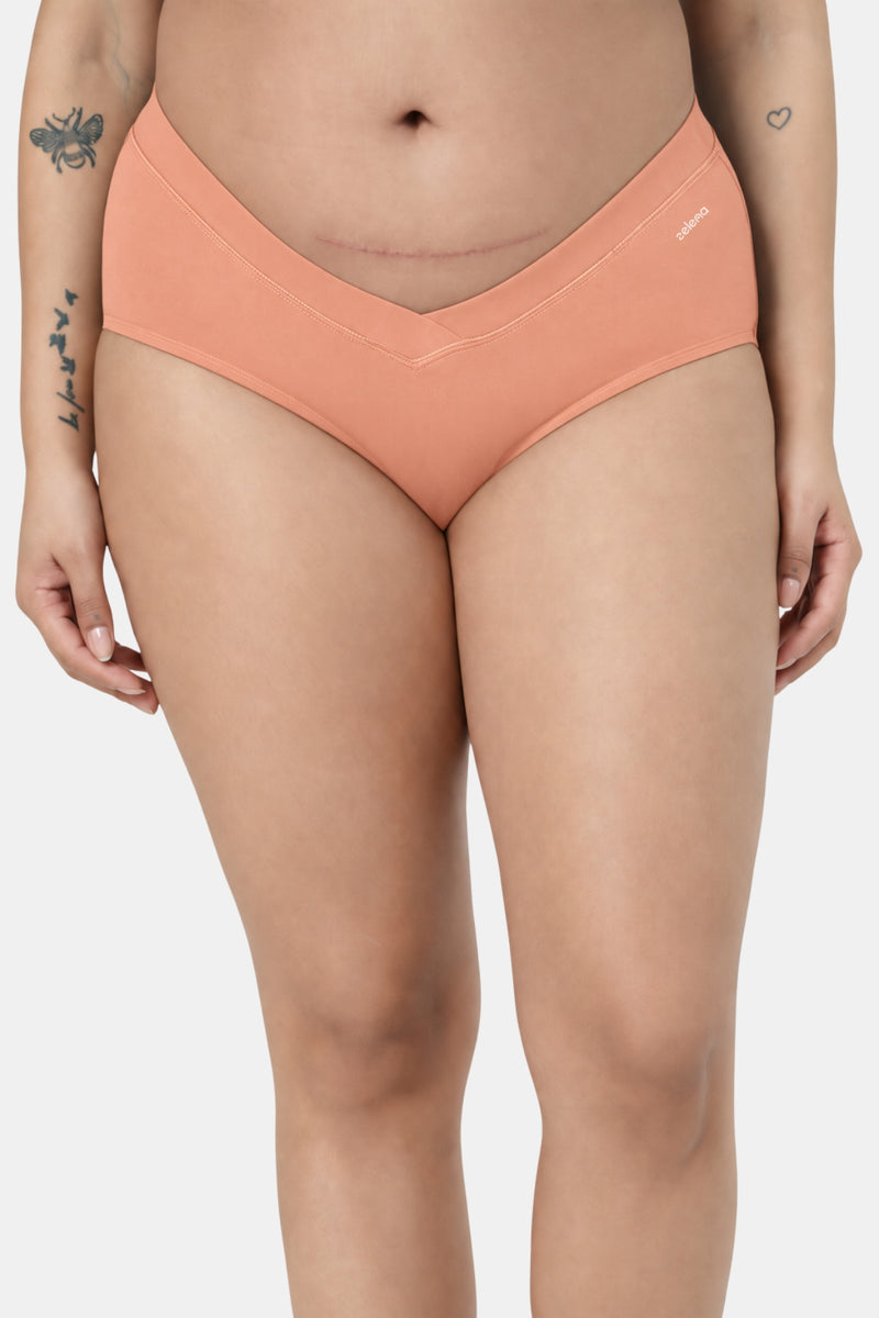 Modal C-Section Panty - Coral