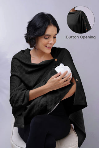 Maternity Amara Nursing Cover - Black