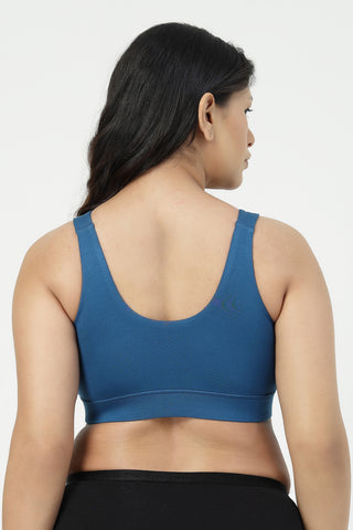 247 (Upgraded) Modal Padded Maternity Feeding Bra - Air Force