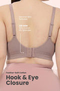 SecureFit Cotton Fixed-Pad Bra - Dark Skin