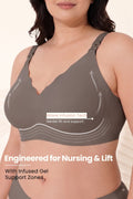 Sculpt & Lift Scallop Nursing Bra - Chrome