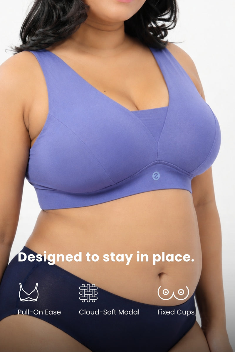 Natural Shape Modal Bra - Royal Blue