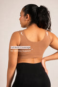 EasyMove non-padded Cotton Yoga Bra - Honey