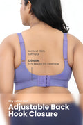 Fixed Padded Modal Maternity Bra with Support - Royal Blue