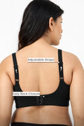 Natural Shape Wide Rib Bra - Black