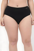 Cotton High-Rise Hipster - Black