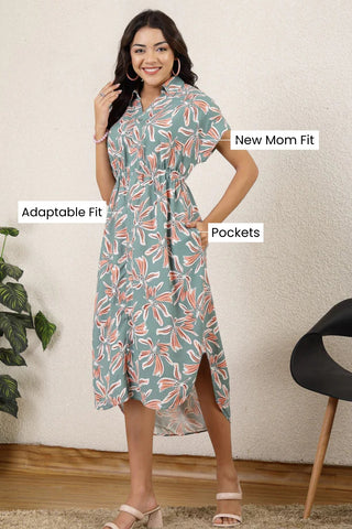 Pastel Green Dress; pastel color provides a light look for summer months.