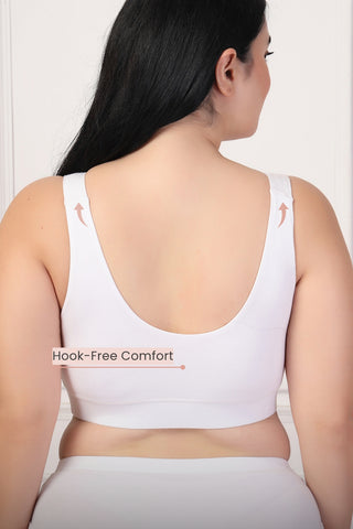 247 (Upgraded) White Modal Padded Maternity Feeding Bra