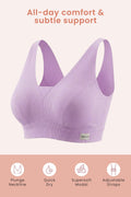 Sera Fine-Rib Bra - Lavender