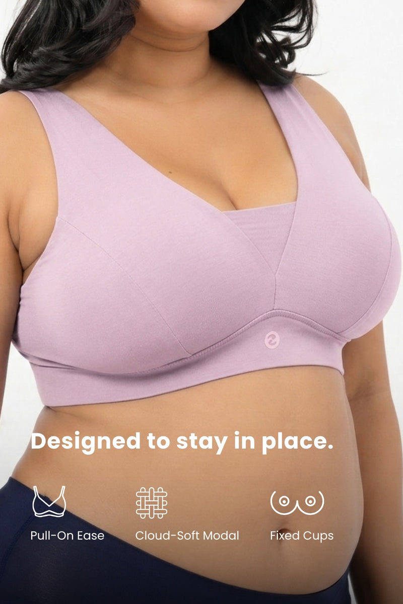 Natural Shape Modal Bra - Light Pink