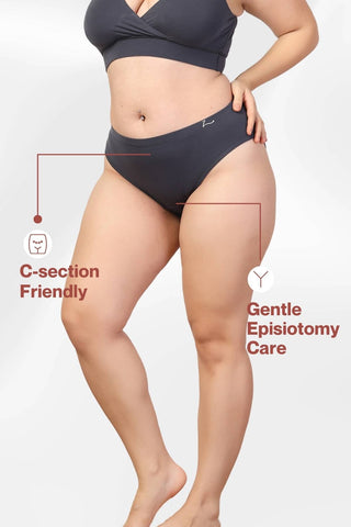 Grey Panty; Modal fabric is suitable for users who experience skin sensitivity.