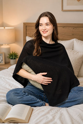 Ebony Elegance Honeycomb Feeding & Nursing Cover