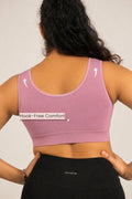 247 Cotton Non Padded Yoga Bra - Mauve