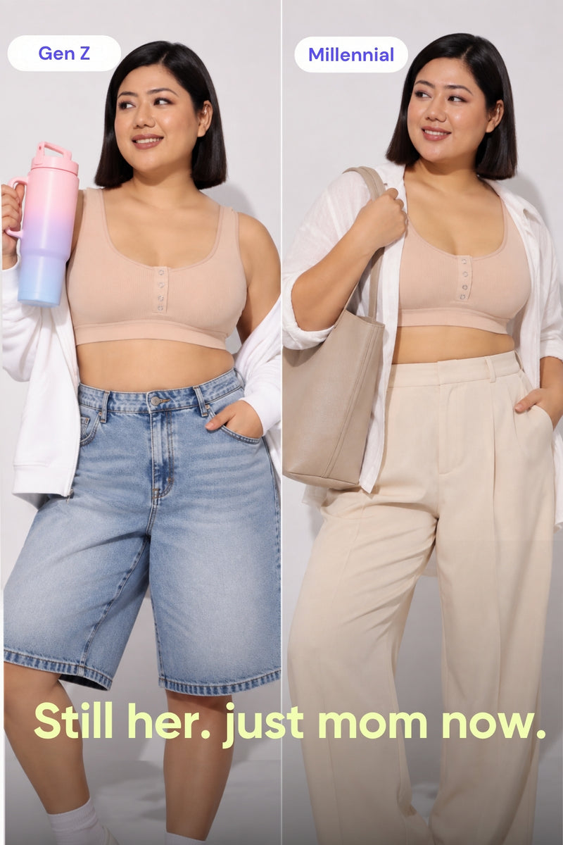 Cool Girl Nursing Bra - Skin