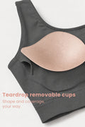 Sculpt & Lift Cotton Sports Bra - Grey