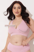 247 (Upgraded) Light Pink Modal Padded Maternity Feeding Bra