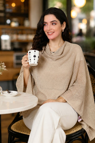 Beige Honeycomb Feeding & Nursing Cover