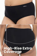 The Invisible Panty (Cotton | High Rise | Black)
