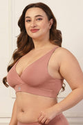 247 Extra Support Cotton Feeding Bra with Adjuster - Caramel