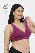 247 (Upgraded) Modal Padded Maternity Feeding Bra - Festival Fuchsia