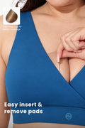 247 (Upgraded) Modal Padded Maternity Feeding Bra - Air Force
