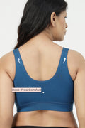247 (Upgraded) Modal Padded Maternity Feeding Bra - Air Force