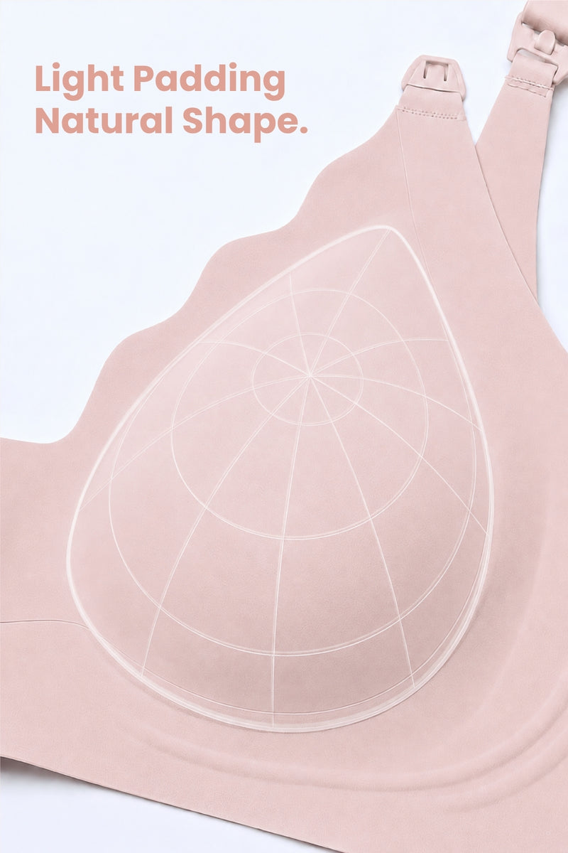 Sculpt & Lift Scallop Nursing Bra - Blush