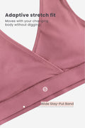 247 Cotton Non Padded Yoga Bra - Mauve