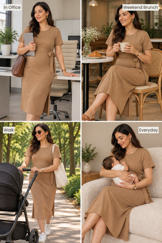 Mario Rib Zipless Feeding Dress - Chiku