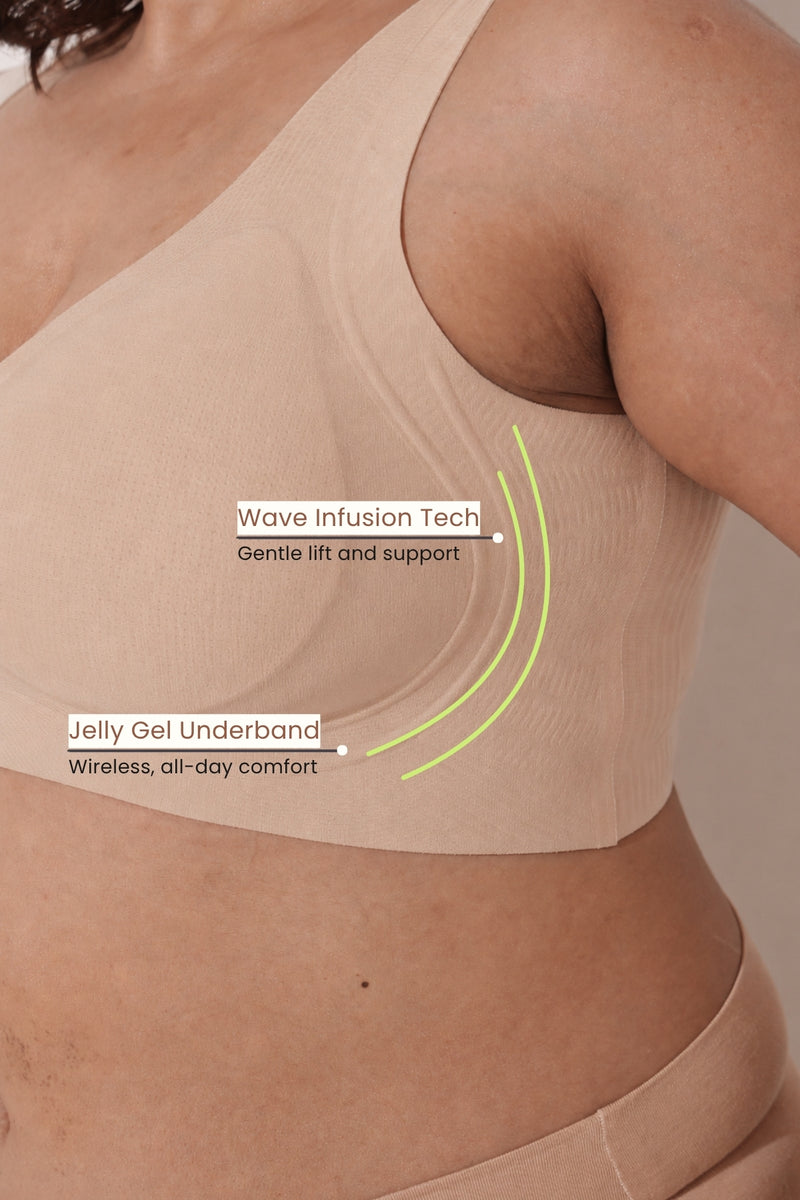 Sculpt & Lift Wave Edition Bra - Champagne