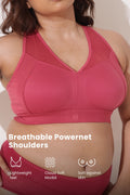 Sculpt & Lift Powermesh Bra - Red