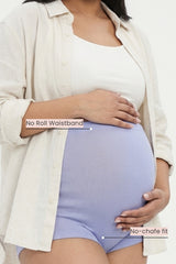 Pregnancy Panty – Over-the-Belly (Rib Textured) - Mist