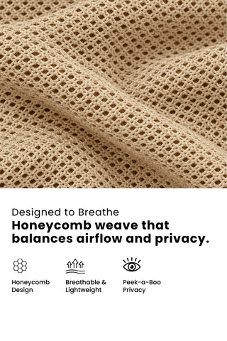 Beige Honeycomb Feeding & Nursing Cover
