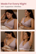 247 Cotton Non Padded Yoga Bra - Mauve