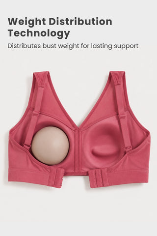 Sculpt & Lift Powermesh Bra - Red