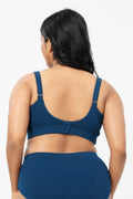 Natural Shape Fine Rib Bra - Airforce