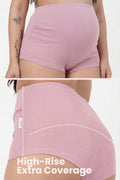 Pregnancy Panty – Over-the-Belly (Rib Textured) - Baby Pink